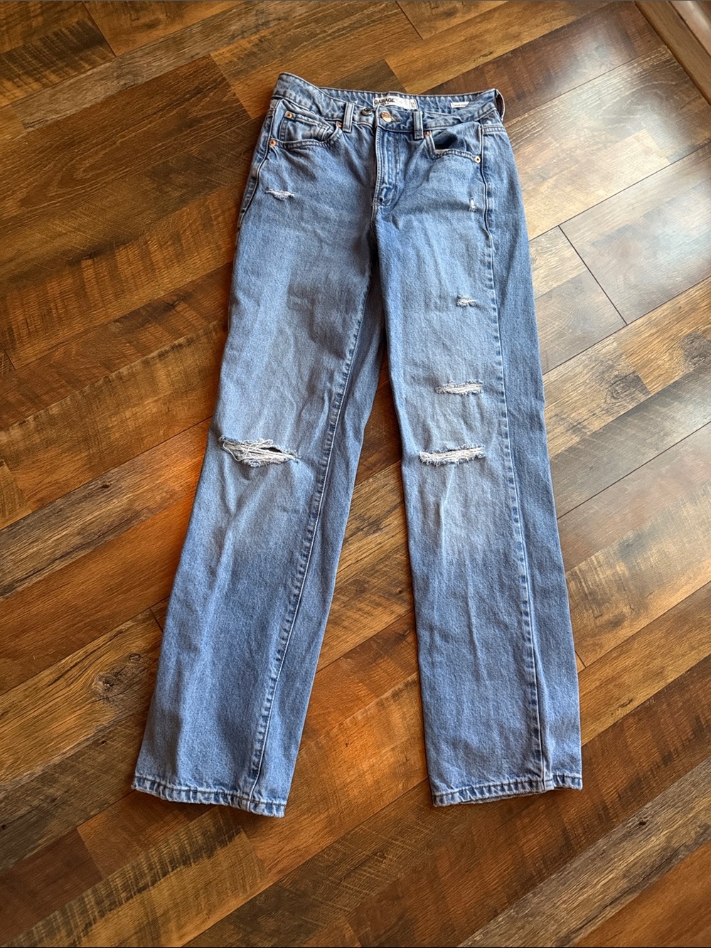 Garage Denim Size 25 Light Blue 90’s Straight Leg Jeans